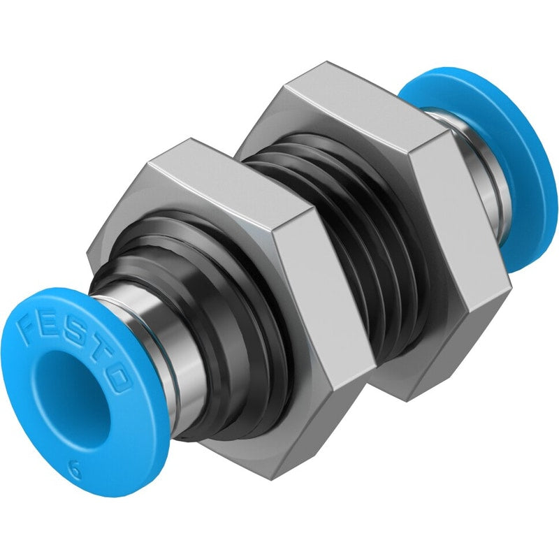 QSS-6 Push-in bulkhead connector