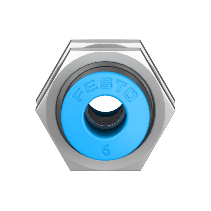QSS-6 Push-in bulkhead connector
