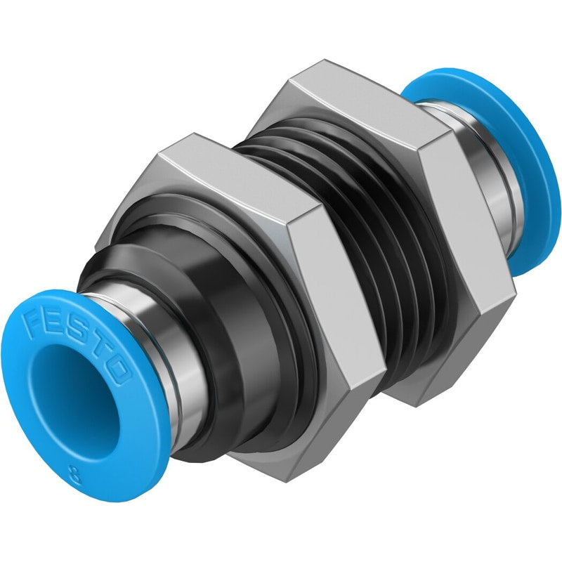QSS-8 Push-in bulkhead connector