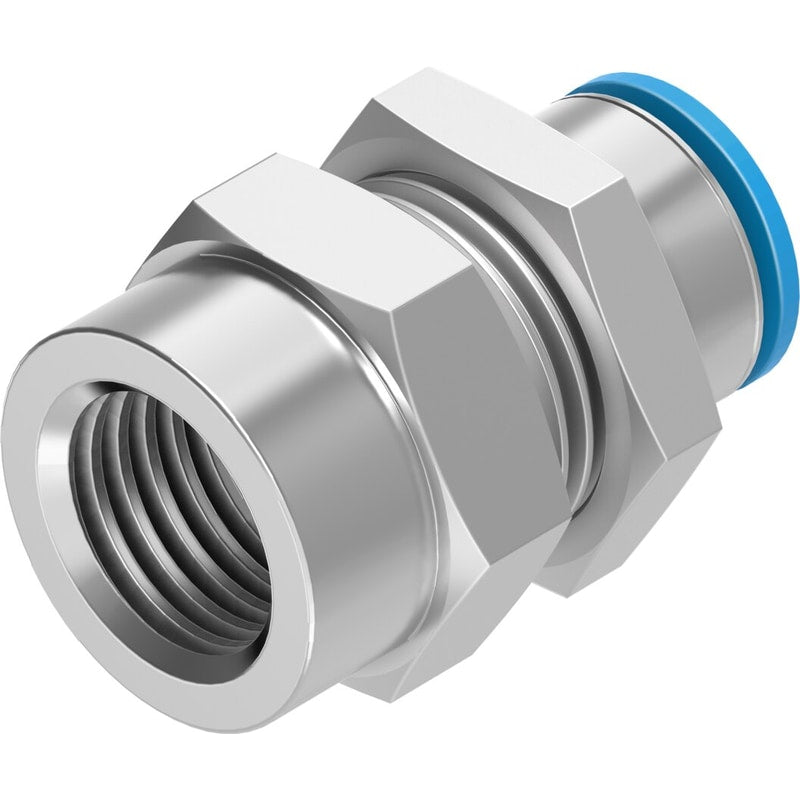 QSSF-3/8-1/2-U push-in bulkhead fitting