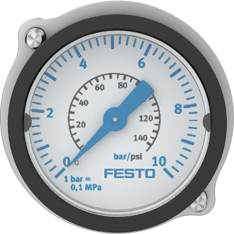 Flanged pressure gauge FMA-40-10-1/4-EN