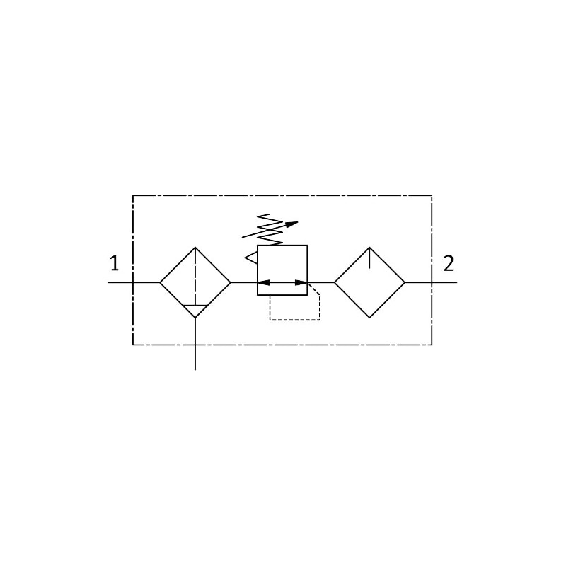 Service unit FRC-1/4-D-O-MIDI