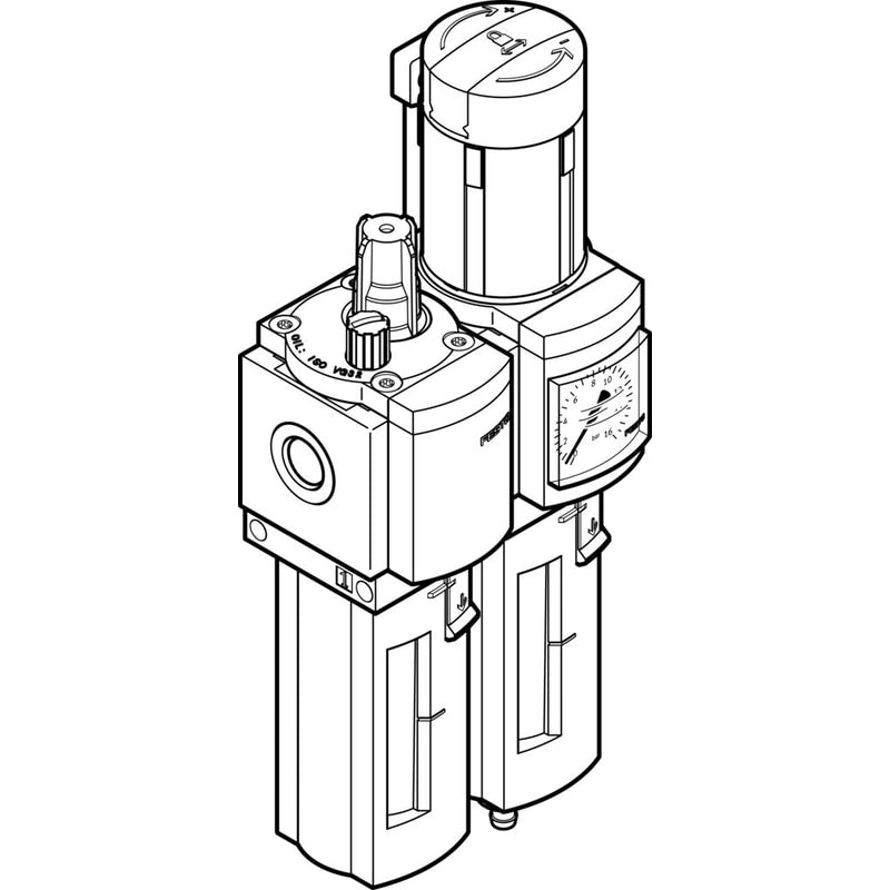 Air preparation combination unit MSB4-1/4-FRC5:J1M1-Z