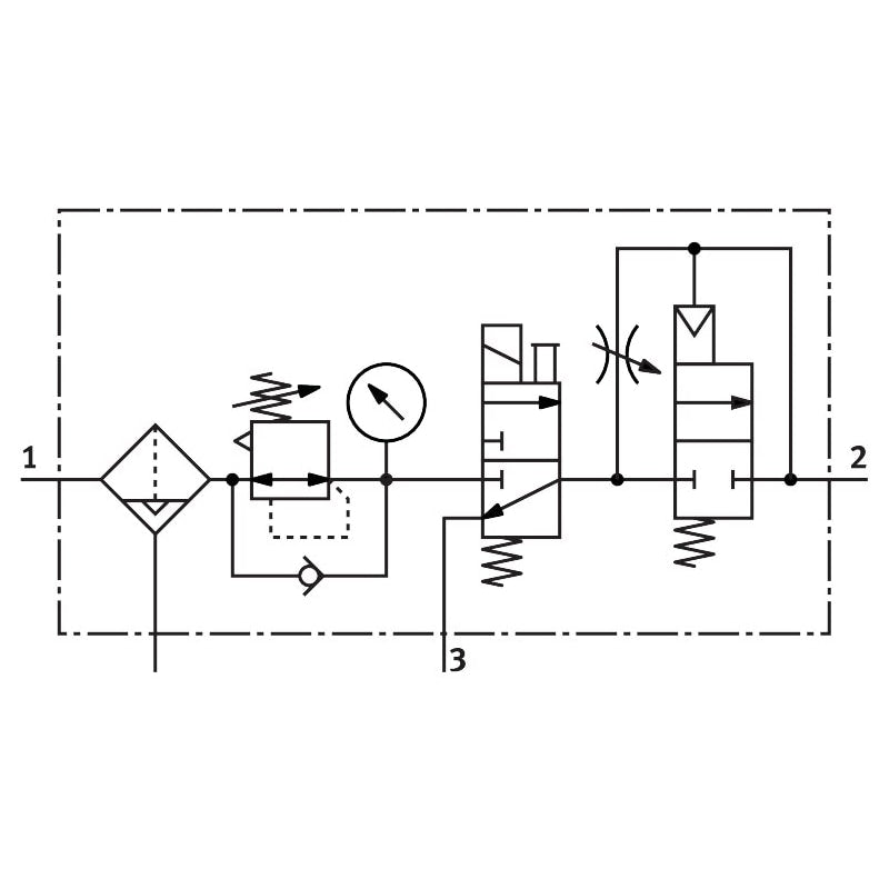 Air preparation combination unit MSB6N-1/2:J4D7A1-WP