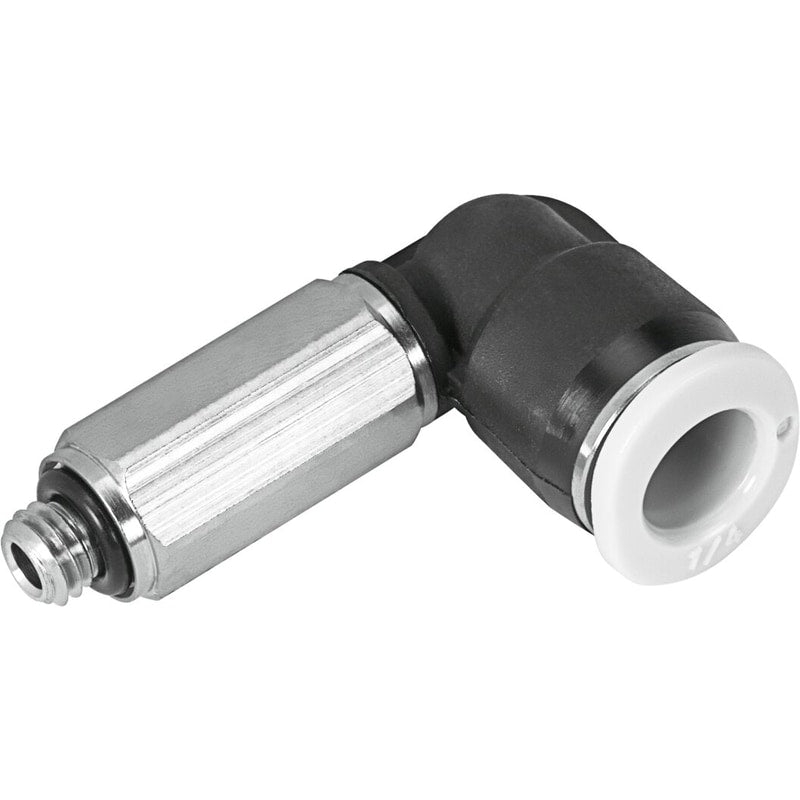 QBMLL-10-32-UNF-1/8-U Push-in L-fitting, long