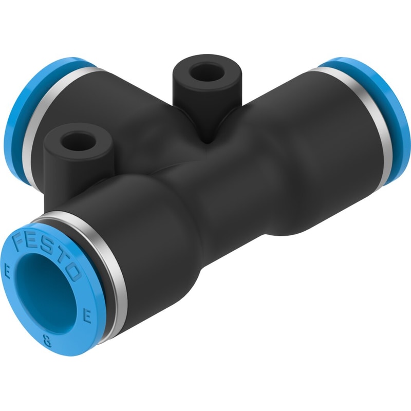 NPQE-T-Q8-E-F1A-P10 Push-in T-connector