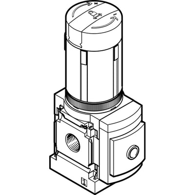 Pressure regulator MS6N-LRB-1/2-D7-A4-AS