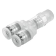 NPQP-Y-R18-Q6-FD-P10 Push-in Y-fitting