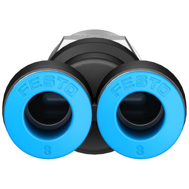 QSY-3/8-8 Push-in Y-fitting