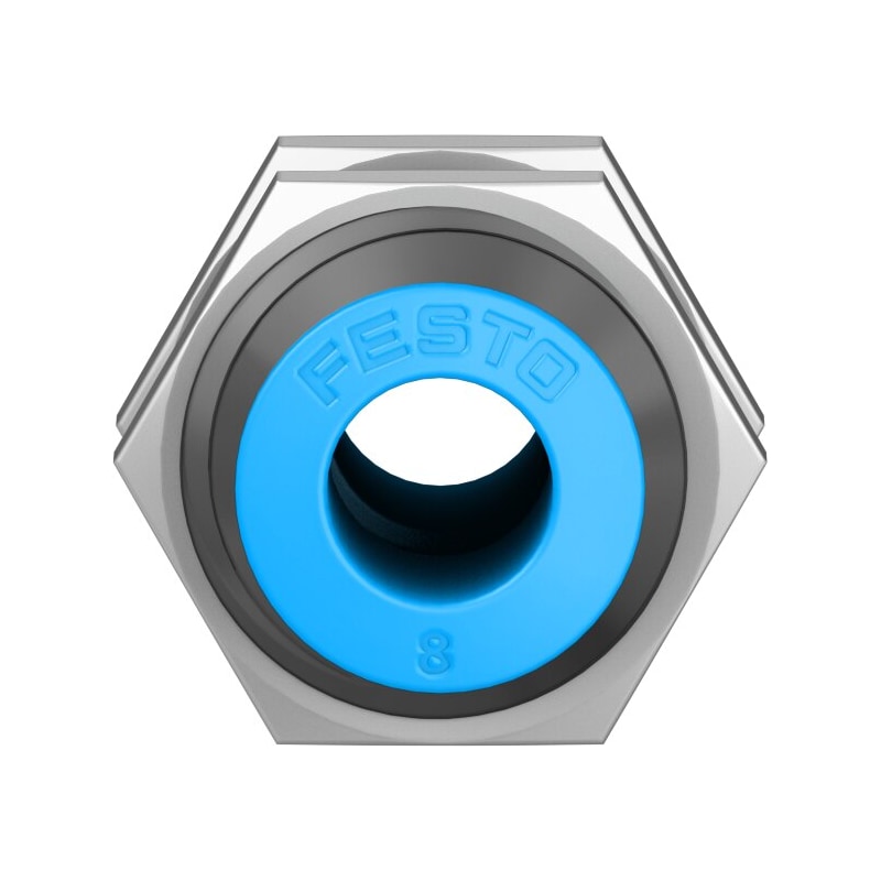 QSS-8 Push-in bulkhead connector