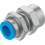 QSSF-1/4-8-B Bulkhead push-in fitting