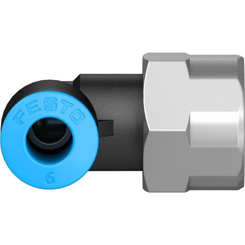 QSLF-1/4-6-B Push-in L-fitting