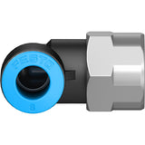 QSLF-1/4-8-B Push-in L-fitting