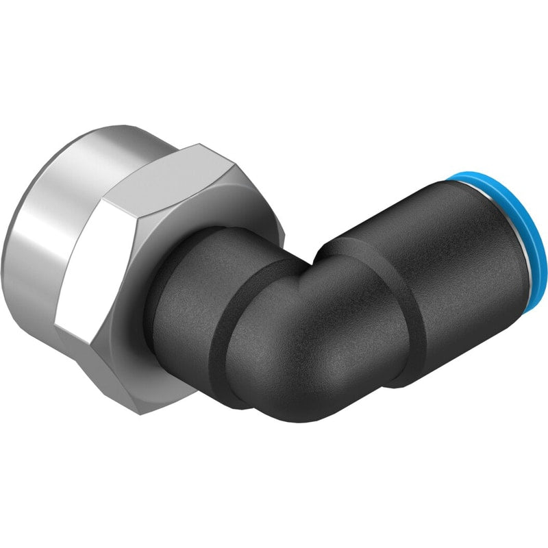 QSLF-3/8-8-B Push-in L-fitting