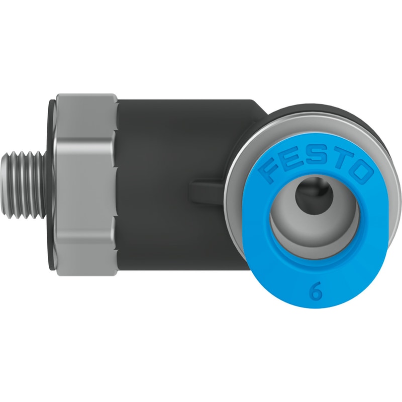 QSKL-M5-6 self-sealing push-in L-fitting