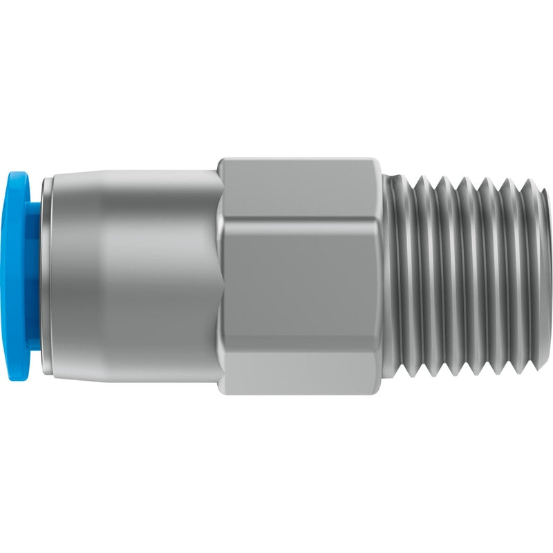 QSK-1/4-8 push-in fitting, self-sealing