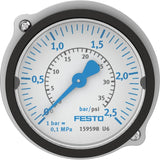 Flanged pressure gauge FMA-50-2,5-1/4-EN
