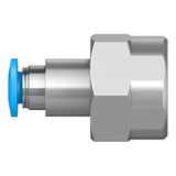 QSF-1/4-4-B Push-in fitting