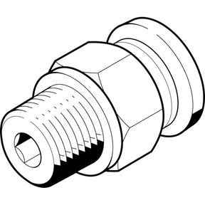QB-1/4-1/4-U-M Push-in fitting
