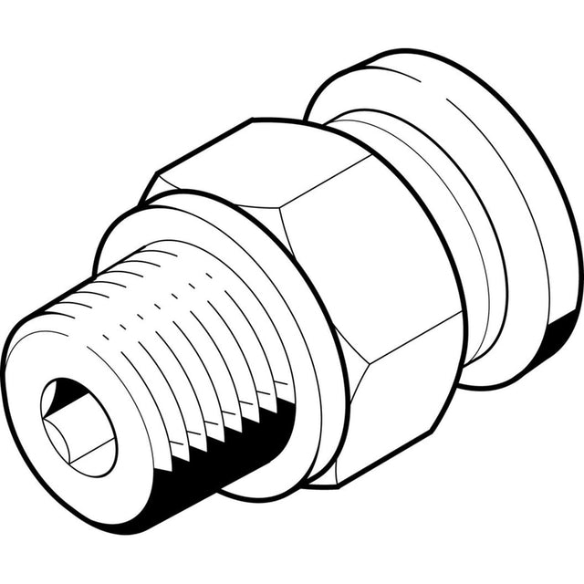 QB-1/4-1/4-U-M Push-in fitting