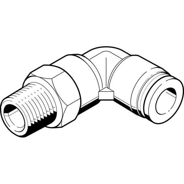 QBL-1/4-5/16-U-M Push-in L-fitting