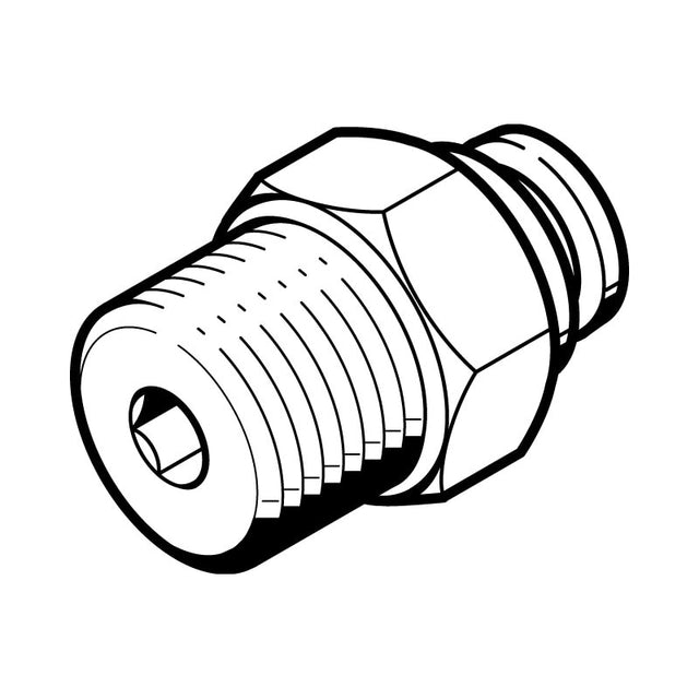 QB-10-32-UNF-1/4-U Push-in fitting
