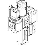 Air preparation combination unit MSB6N-1/2:C3J1F3-WP