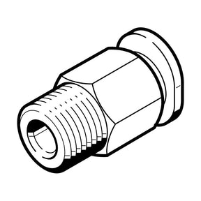 QBM-1/4-1/8-U Push-in fitting