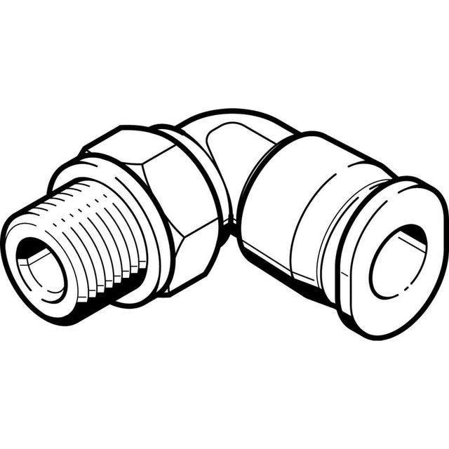 QBML-10-32-UNF-1/4-U Push-in L-fitting