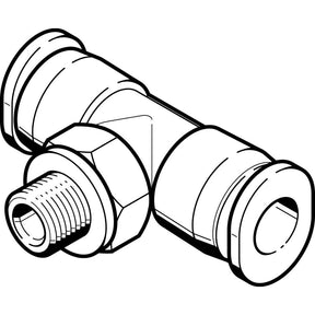 QBMT-10-32-UNF-1/4-U Push-in T-fitting