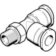 QBMTL-10-32-UNF-1/4-U Push-in T-fitting