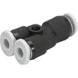 QBMY-1/4T-5/32-U Push-in Y-connector