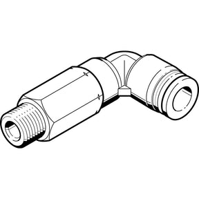 QBLL-1/8-1/4-U-M Push-in L-fitting, long