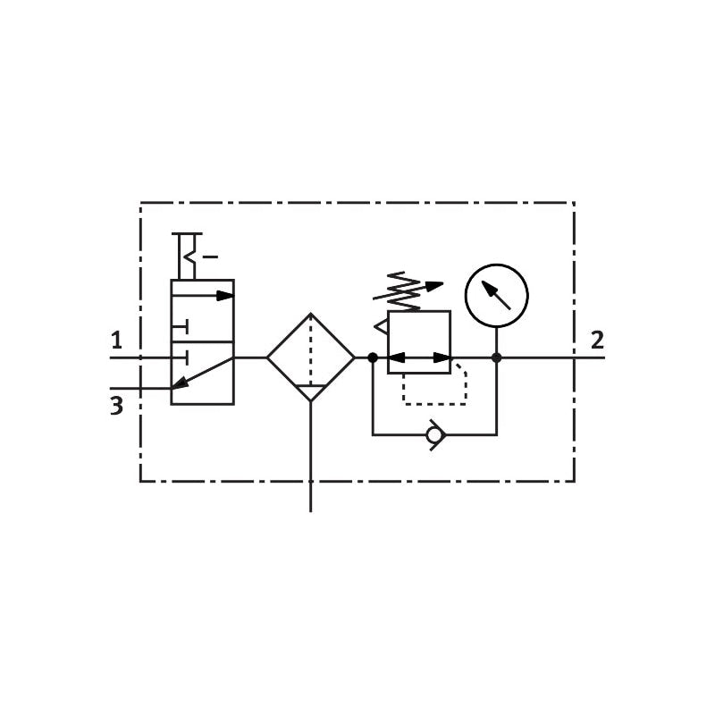 Air preparation combination unit MSB6-1/2:C3:J1-WP