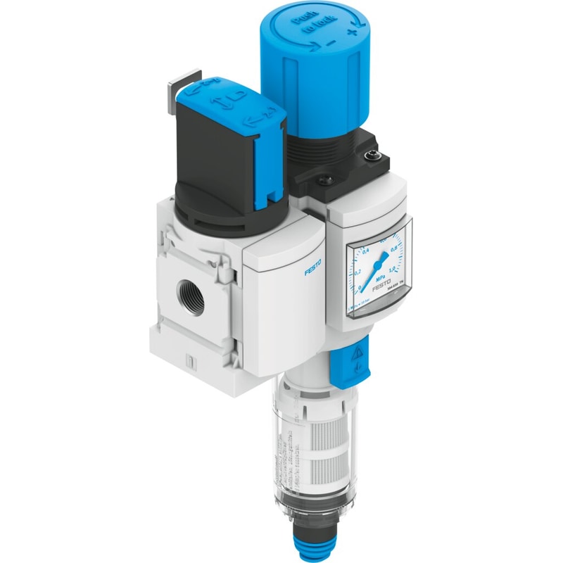 Service unit MS4-EM1FR-1/4-D6-C-P-VC-AG-MPA-WPE-B